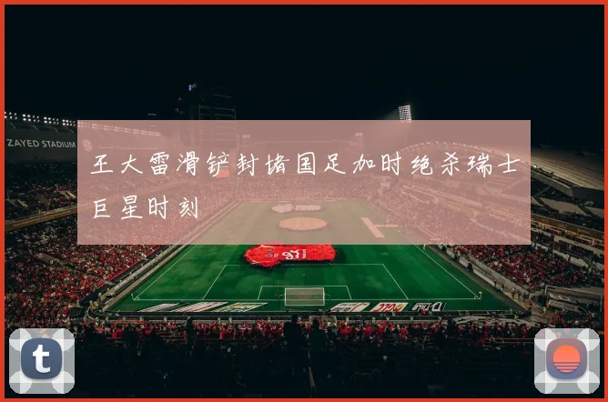 王大雷滑铲封堵国足加时绝杀瑞士巨星时刻